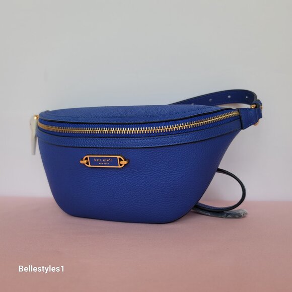 KATE SPADE Belt Bag Gramercy Medium Pebbled Leather – Blueberry color🎈⭐ - Picture 5 of 16